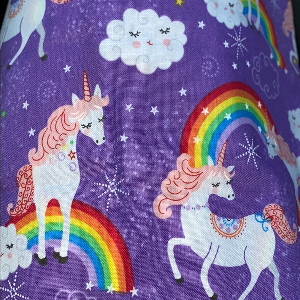Cotton face mask, unicorns